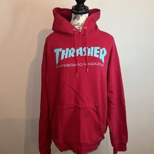 THRASHER red hoodie in new condition